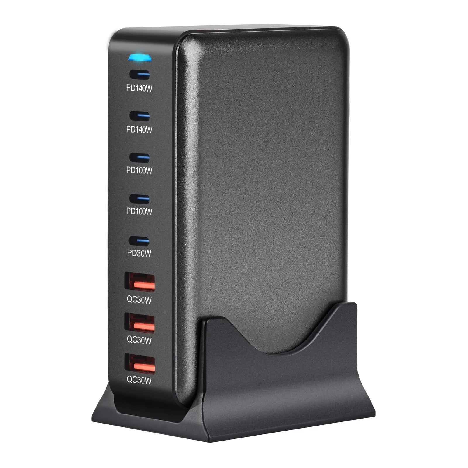 New Design 5C3A 600W USB C Wall Charger Station PD 600W Desktop Fast Charging GaN Charger