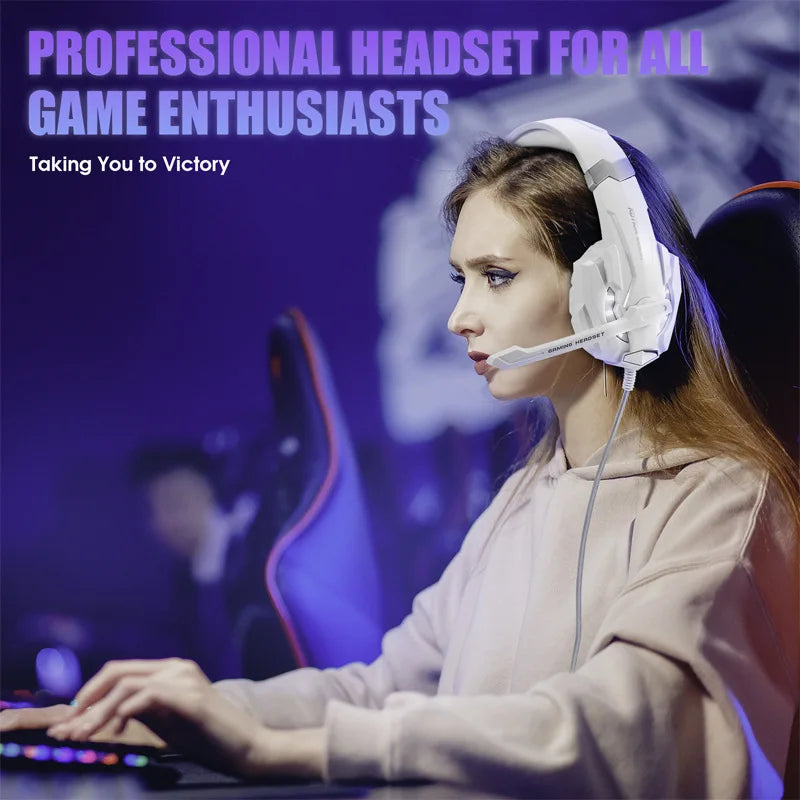 Over-Ear Wired Gaming Headset With Microphone, Tuned For Gaming To Deliver Clear Audio Quality, Features In-Line Volume Control