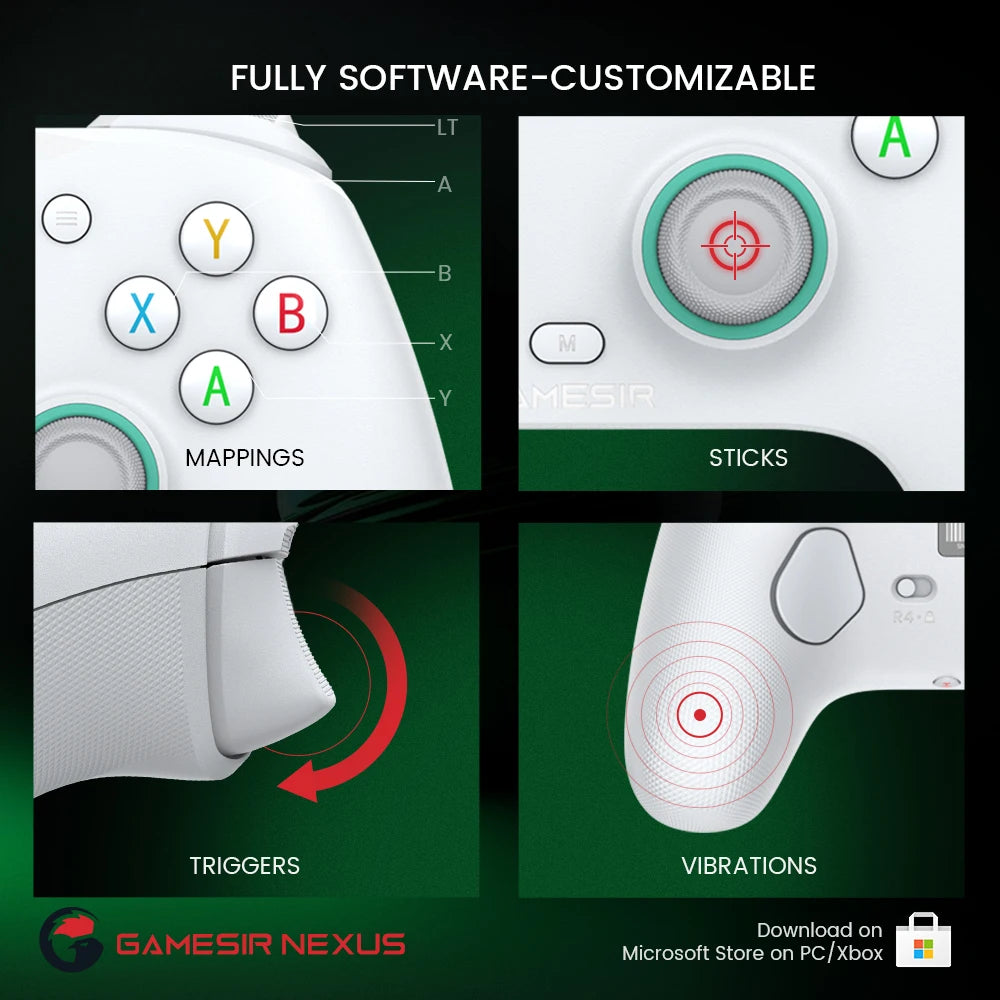 GameSir G7 SE Xbox Gaming Controller Wired Gamepad for Xbox Series X, Xbox Series S,Xbox One, with Hall Effect joystick para pc