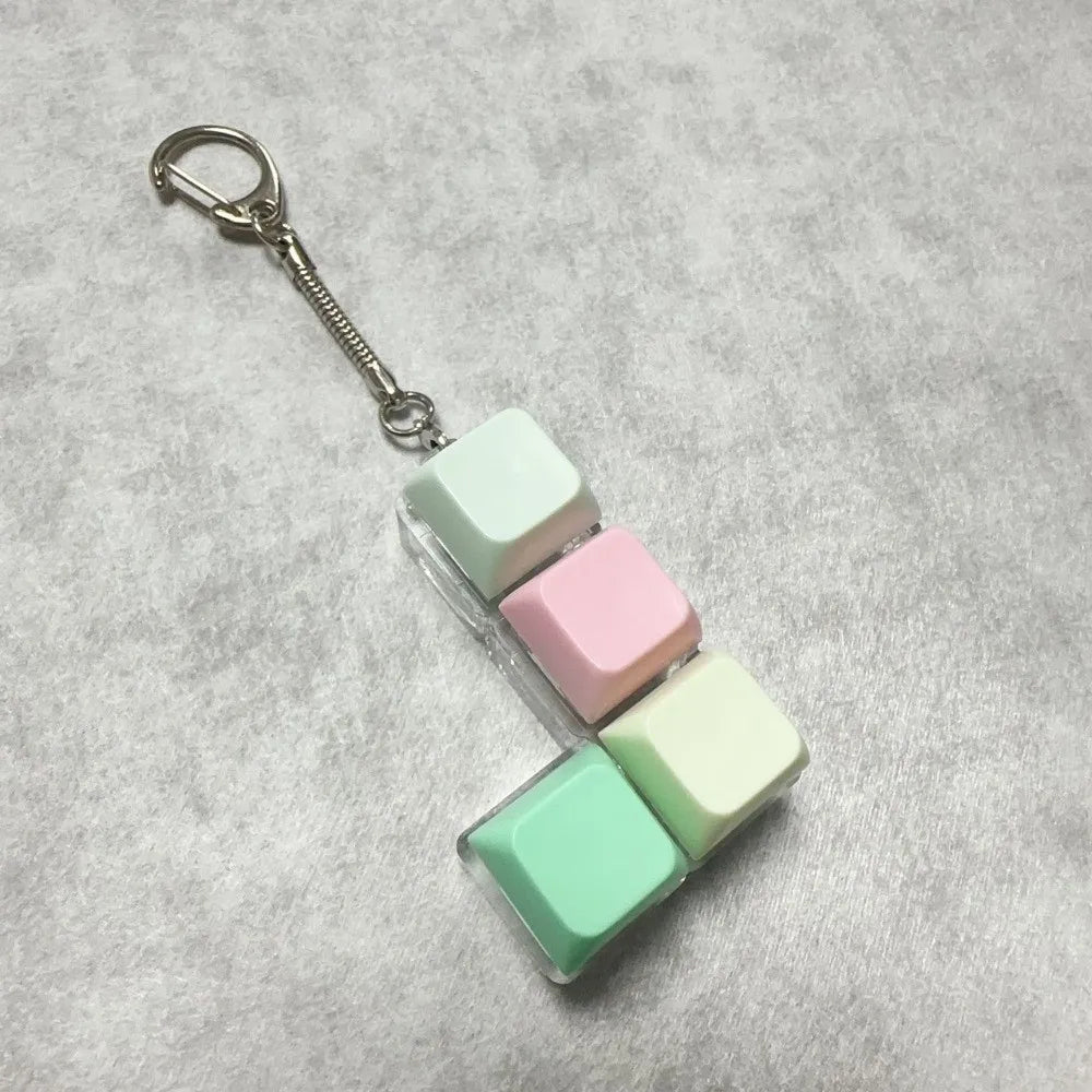 Relaxing 2/3/6/9 Keys Finger Keyboard Key Button Keycap Decompression Toy Gadget Pass The Time Clicker Toy Adult