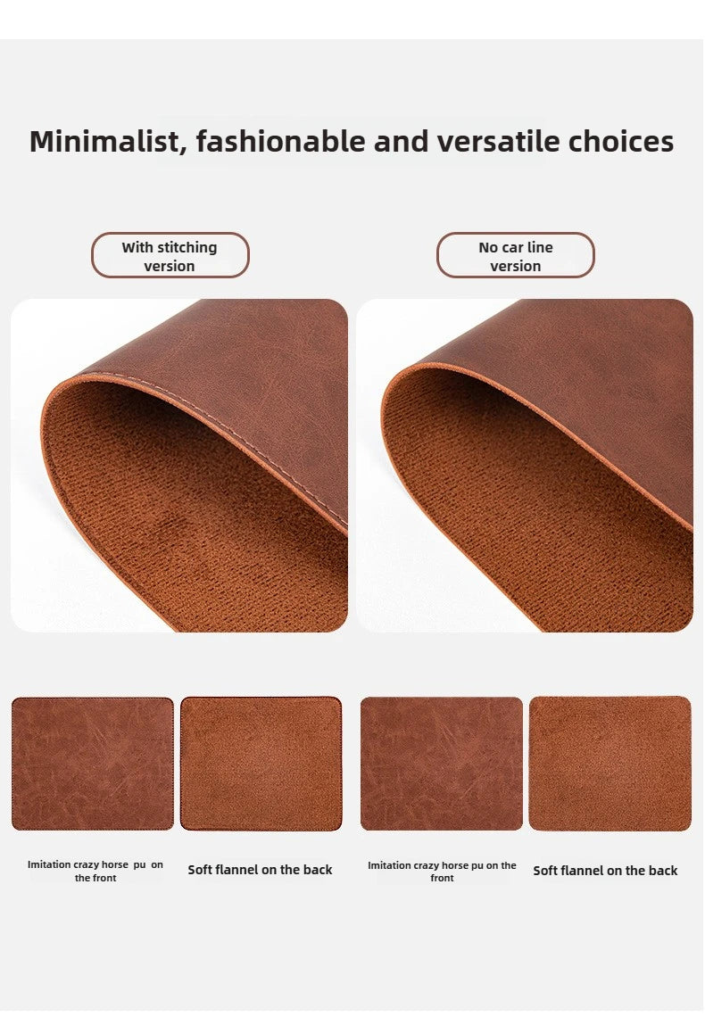Desk Pad Waterproof PU Mouse Pad Desk Mat Protective Cover Large Mousepad Computer Laptop Non-slip Easy To Clean Keyboard Mats