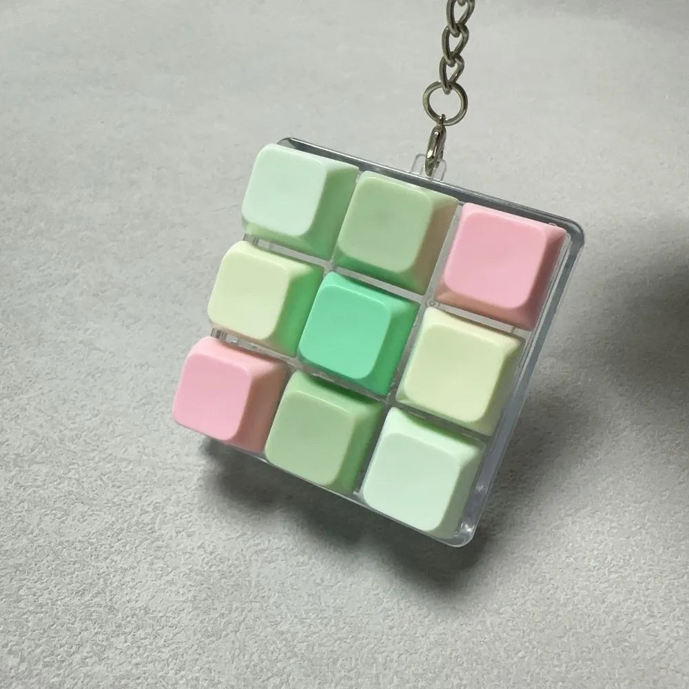 Relaxing 2/3/6/9 Keys Finger Keyboard Key Button Keycap Decompression Toy Gadget Pass The Time Clicker Toy Adult