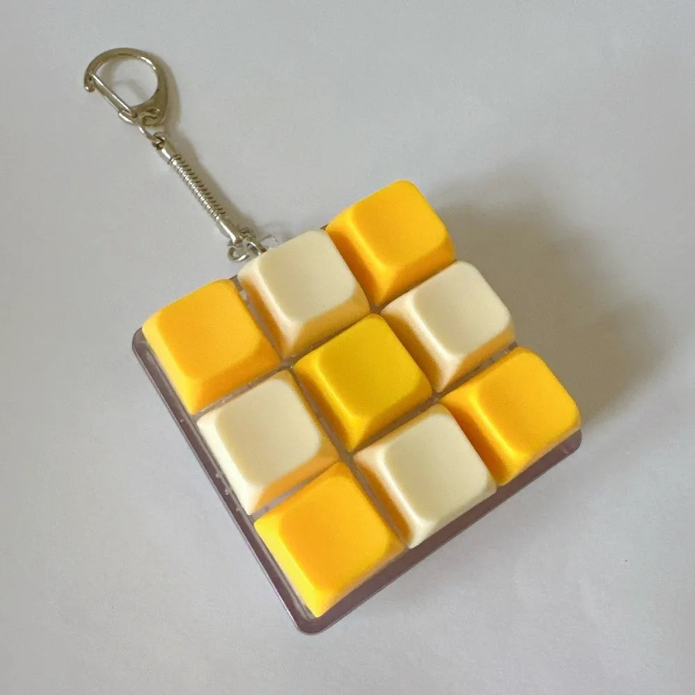 Relaxing 2/3/6/9 Keys Finger Keyboard Key Button Keycap Decompression Toy Gadget Pass The Time Clicker Toy Adult