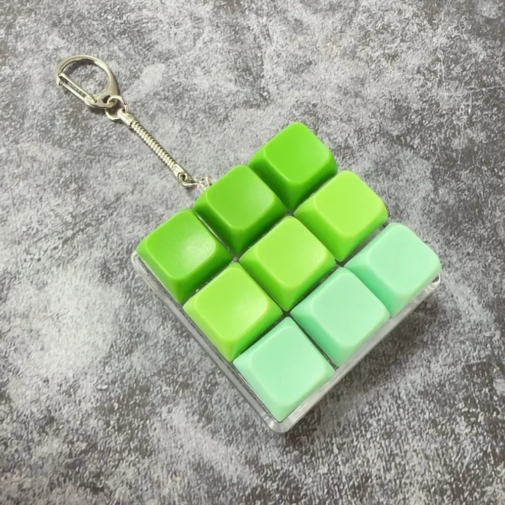 Relaxing 2/3/6/9 Keys Finger Keyboard Key Button Keycap Decompression Toy Gadget Pass The Time Clicker Toy Adult
