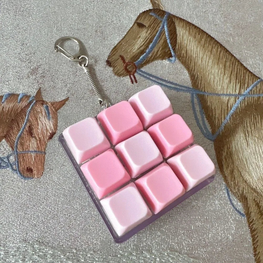 Relaxing 2/3/6/9 Keys Finger Keyboard Key Button Keycap Decompression Toy Gadget Pass The Time Clicker Toy Adult