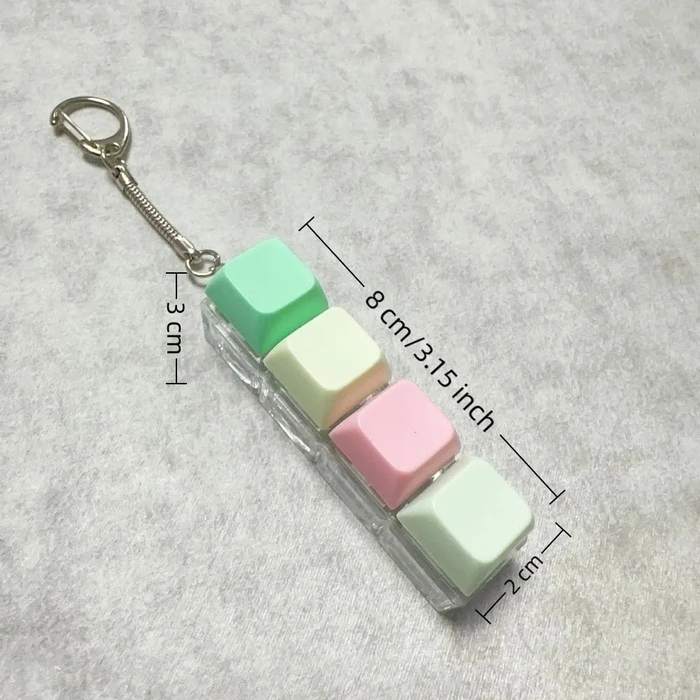 Relaxing 2/3/6/9 Keys Finger Keyboard Key Button Keycap Decompression Toy Gadget Pass The Time Clicker Toy Adult
