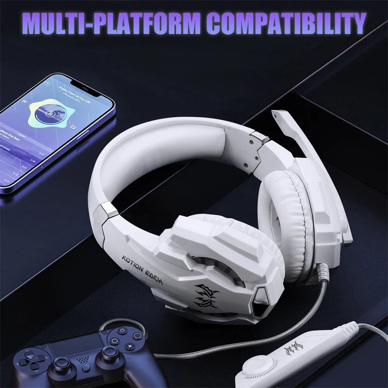 Over-Ear Wired Gaming Headset With Microphone, Tuned For Gaming To Deliver Clear Audio Quality, Features In-Line Volume Control