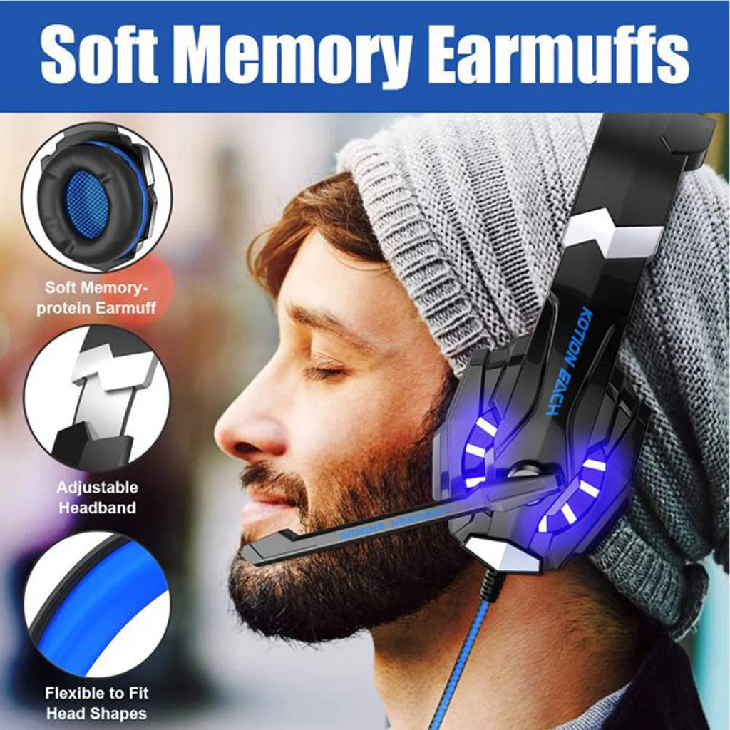 Over-Ear Wired Gaming Headset With Microphone, Tuned For Gaming To Deliver Clear Audio Quality, Features In-Line Volume Control
