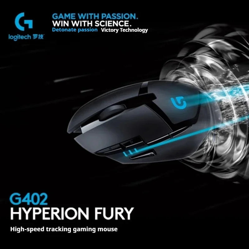 Logitech G402 Gaming Mouse, Wired Mechanical Macro Programmable Esports Mouse, Suitable for PC Desktop and Laptop Gamers