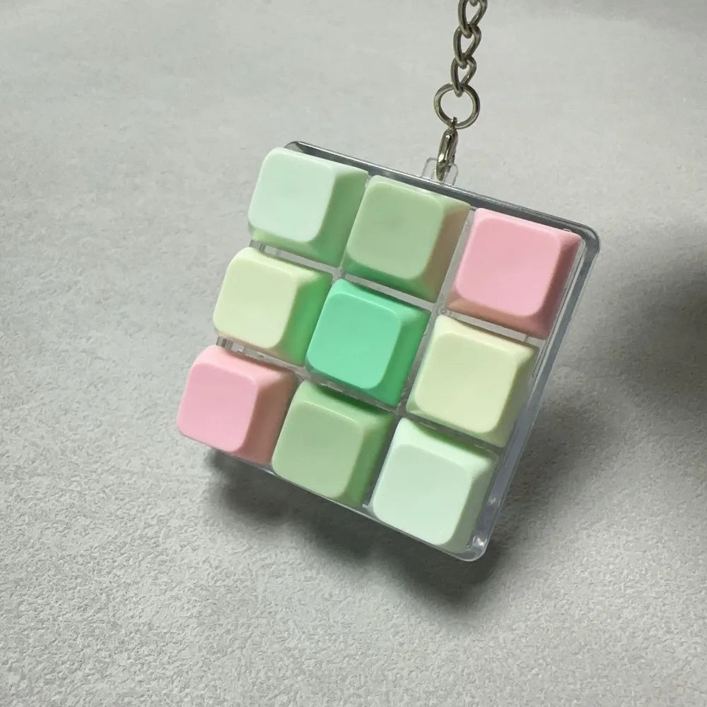 Relaxing 2/3/6/9 Keys Finger Keyboard Key Button Keycap Decompression Toy Gadget Pass The Time Clicker Toy Adult