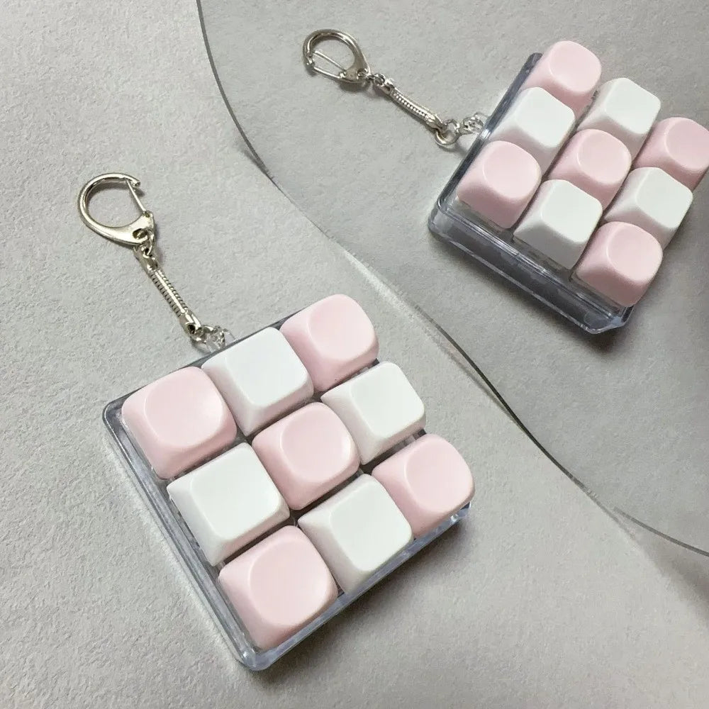 Relaxing 2/3/6/9 Keys Finger Keyboard Key Button Keycap Decompression Toy Gadget Pass The Time Clicker Toy Adult